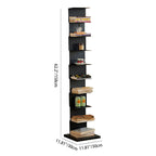Libreria Moderna Minimalista Rettangolare in Acciaio al Carbonio 5/6/8/9-Piani per Soggiorno