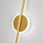 Lampada da parete a specchio lineare LED Arisha, Nero/Oro