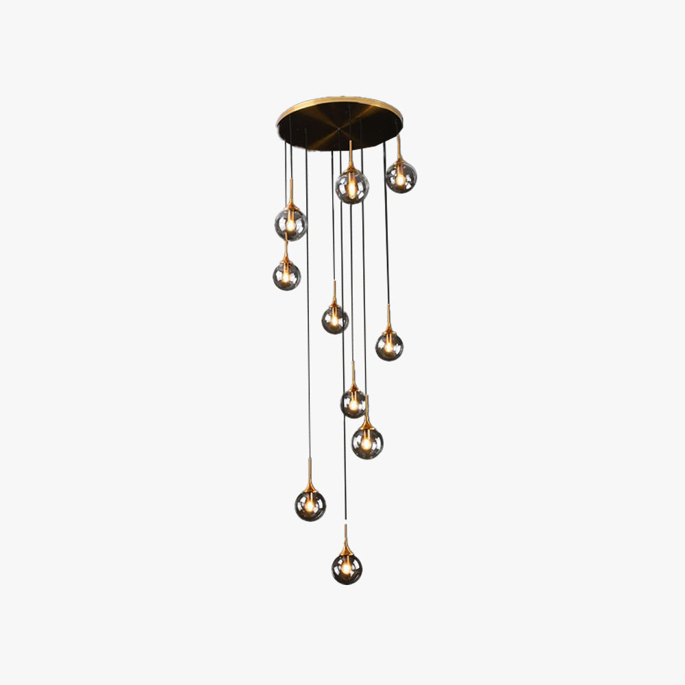 Lampadario in Vetro a Spirale Moderna Valentina