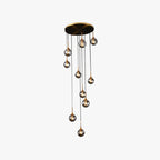 Lampadario in Vetro a Spirale Moderna Valentina