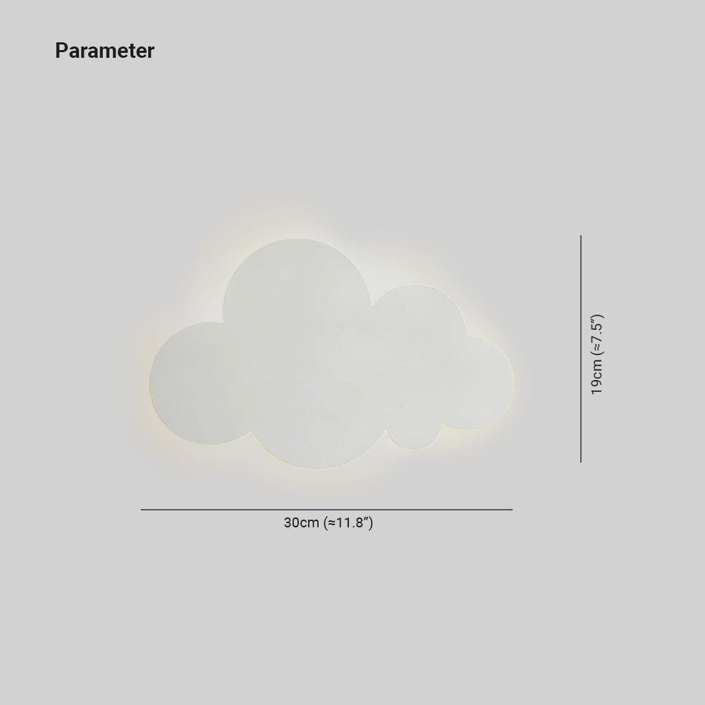 Lampada da Parete a Forma di Nuvola Minimalista Moderna Aria