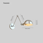 Epoch Minimalista LED Applique Metallo Regolabile Argento