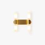 Lampada da Parete Led Moderna Cilindrica in Metallo Arisha, Oro