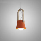 Lampada a Sospensione Moderna Nordica con Manico in Legno 1 Luce