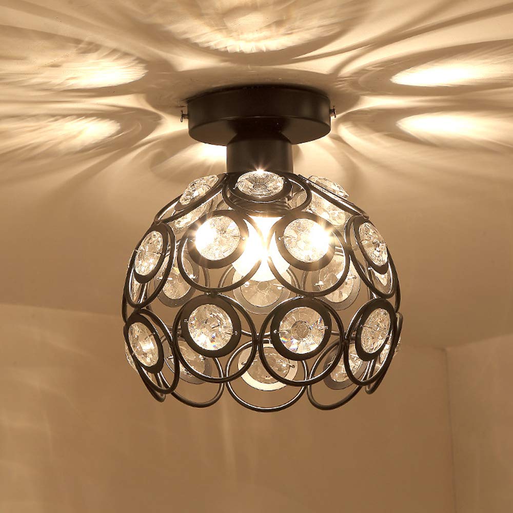 Lampada da soffitto Ballo – Ferro e vetro – Bianco – Ø30 cm – Design elegante per soggiorno e camera da letto
