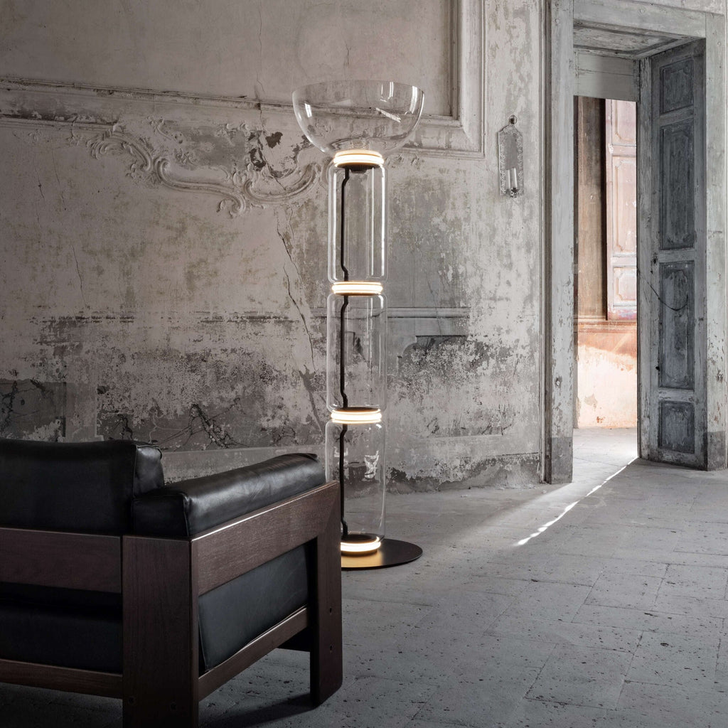 Lampada da Terra in Vetro di Bambù