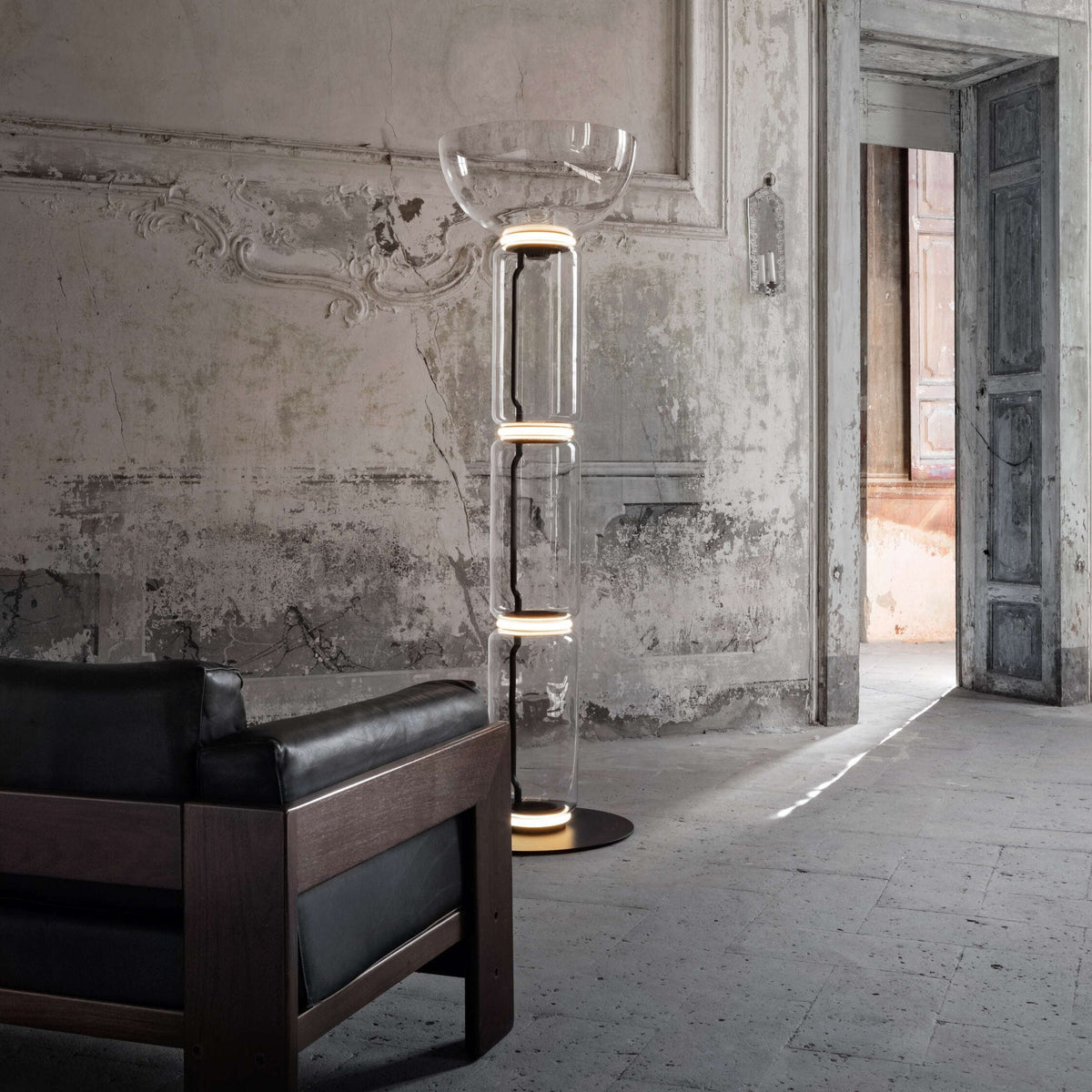 Lampada da Terra in Vetro di Bambù