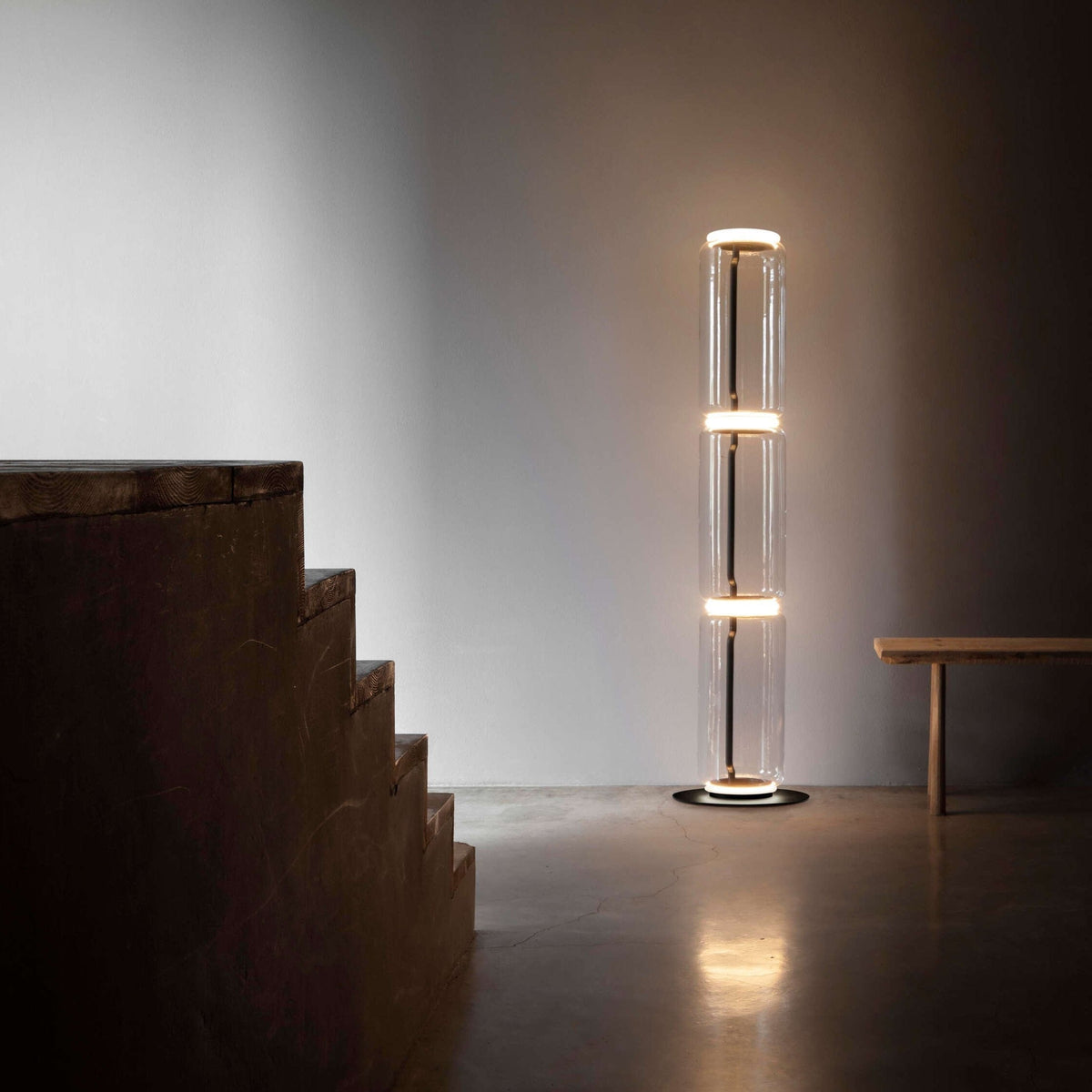 Lampada da Terra in Vetro di Bambù