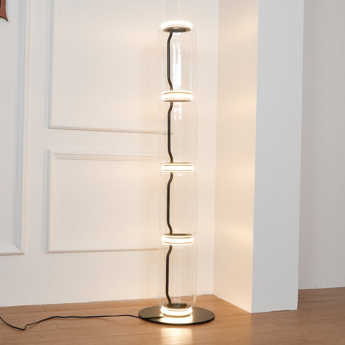 Lampada da Terra in Vetro di Bambù