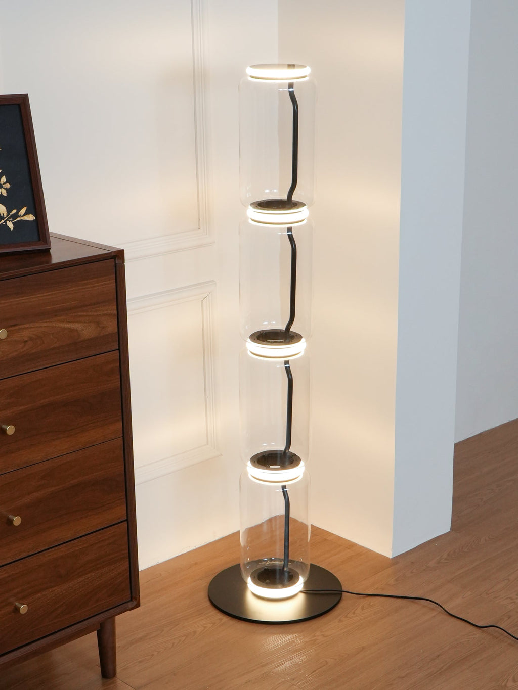Lampada da Terra in Vetro di Bambù