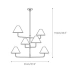 Lampadario Basden a Tre Livelli