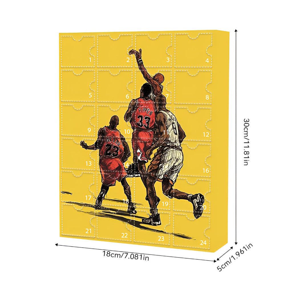 Calendario dell'Avvento Basket – 24 Giorni di Figurine da Collezione e Sorprese per Fan