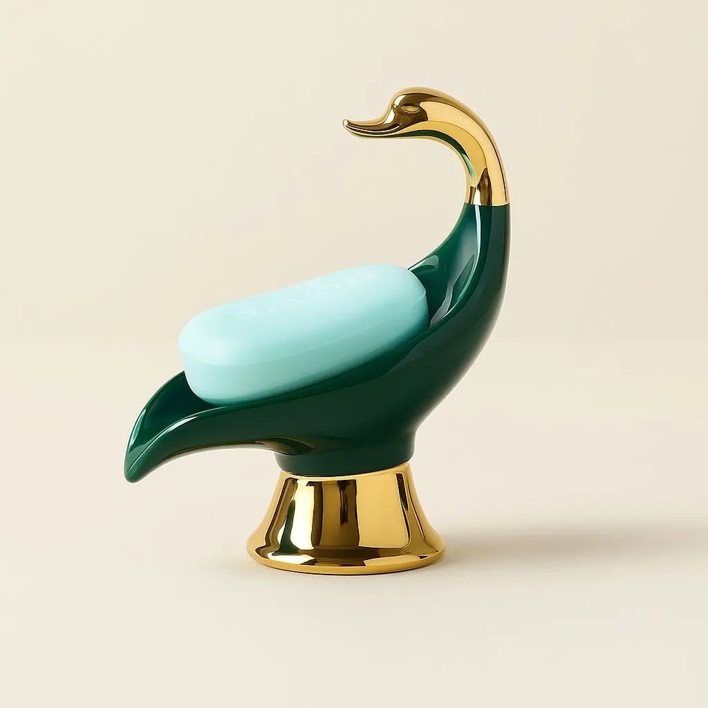 Porta Sapone Clara Swan – Supporto da Bagno in Ceramica