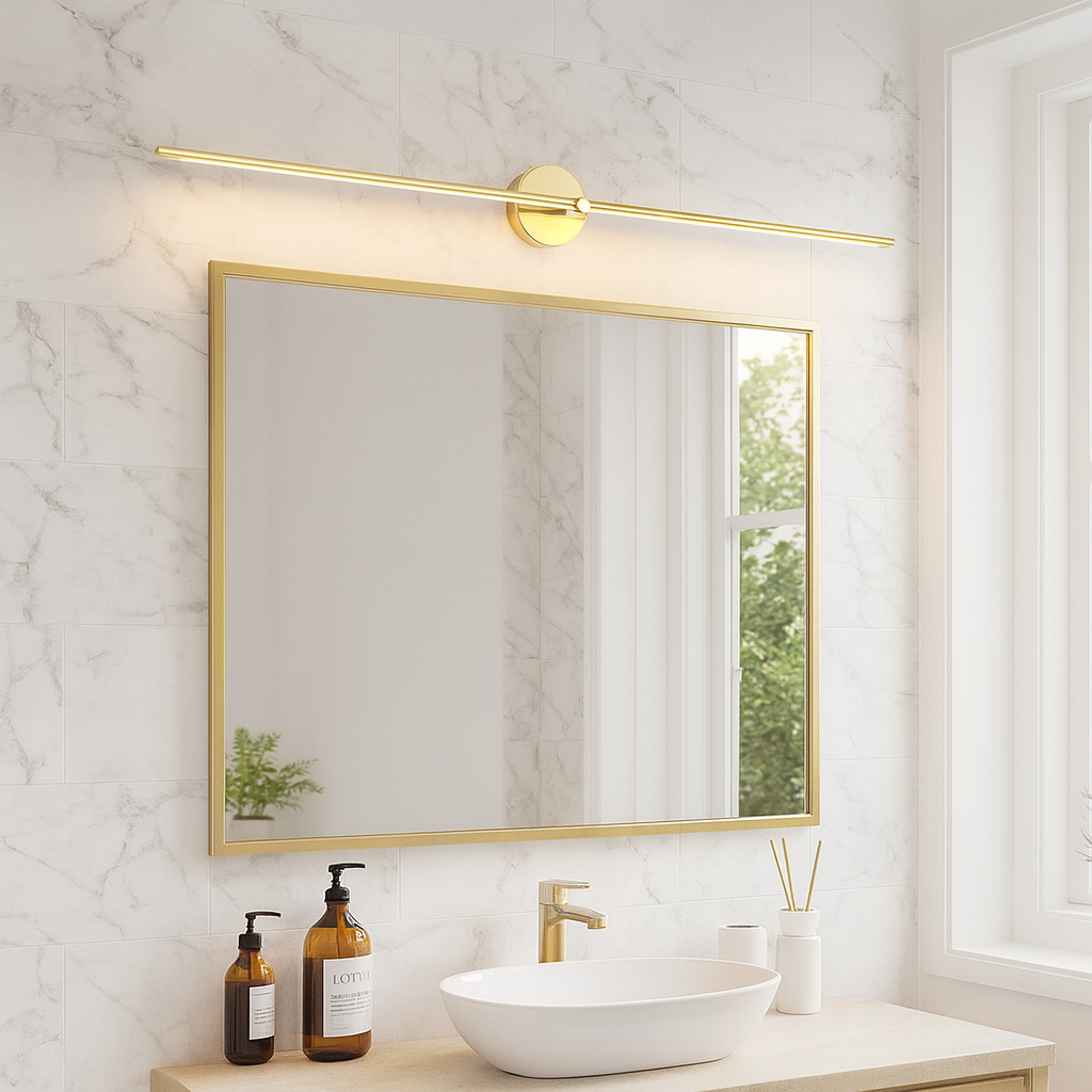Lampada da Parete Bar per Bagno in Metallo Elegante