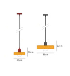 Lampada a sospensione in vetro stile Bauhaus con paralume ad anello