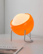 Lampada da Tavolo in Stile Bauhaus con Aspetto Vetro e Struttura in Metallo