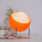Lampada da Tavolo in Stile Bauhaus con Aspetto Vetro e Struttura in Metallo