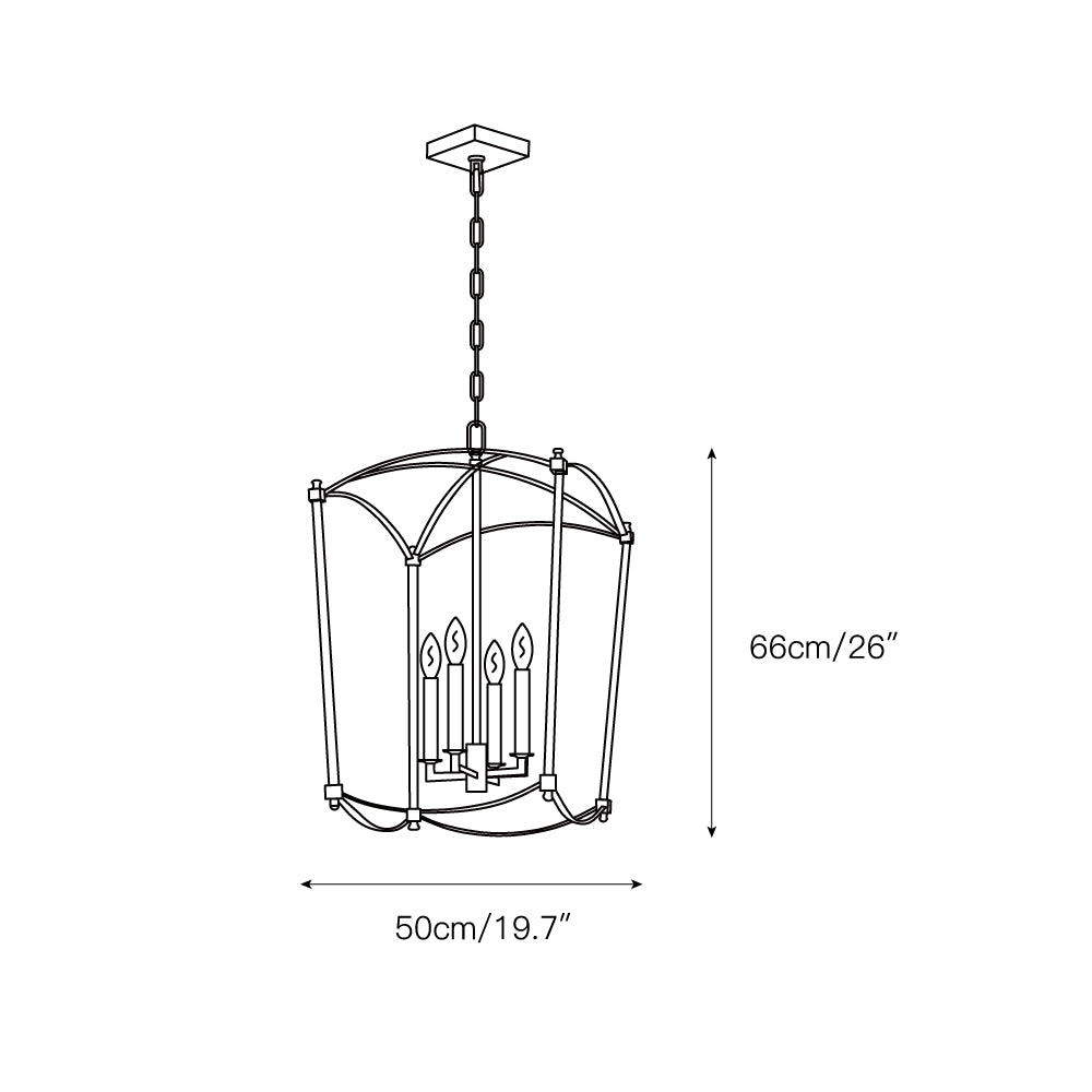 Lampada a sospensione Beaux Lantern