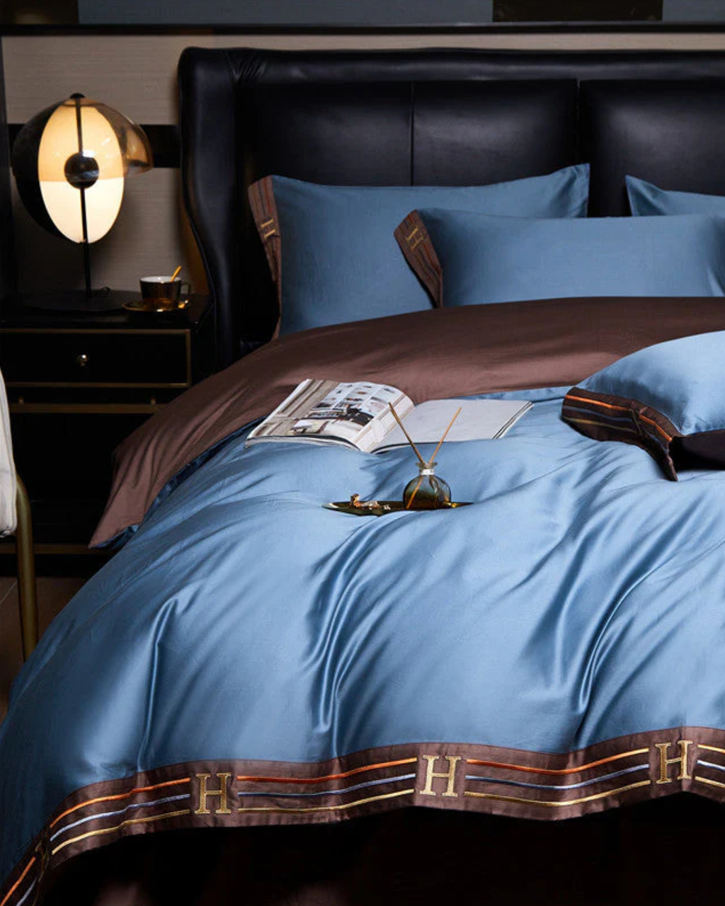 Set di Biancheria da Letto in Cotone Satinato di Lusso – 4 Pezzi