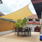 Valior | Tenda da sole UV in Grigio e Beige per Giardino, Patio e Balcone, Triangolo e Rettangolo