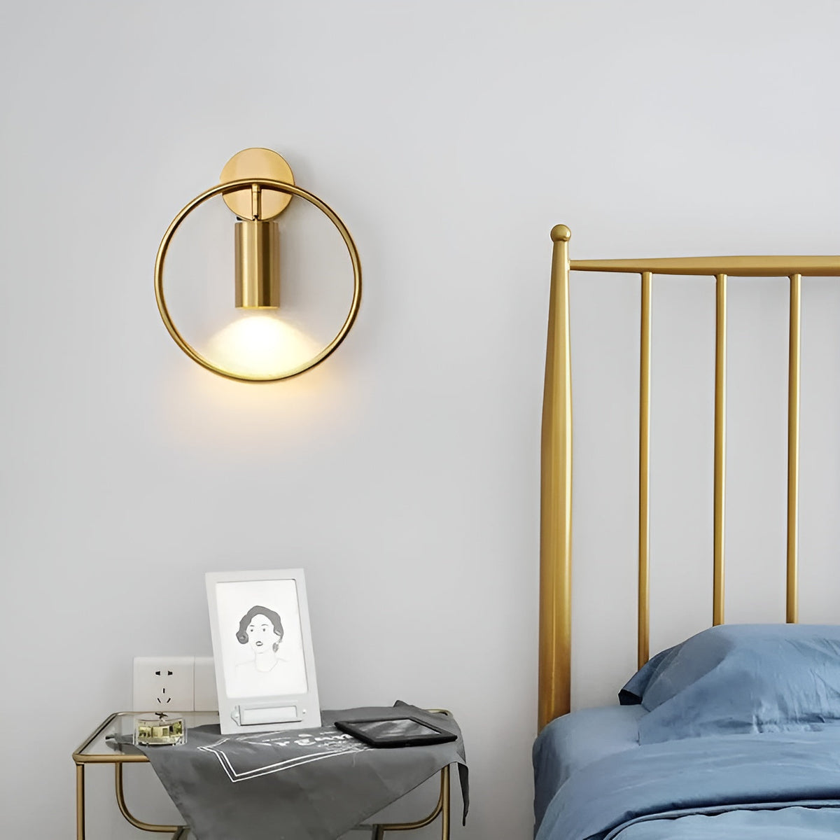 VivaLuxe Light - Lampada da parete LED moderna con anello