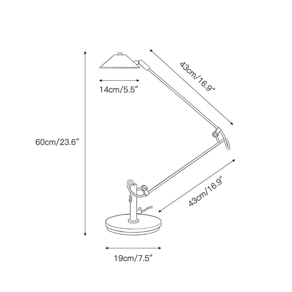 Lampada da Tavolo Regolabile Berenice