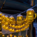 Bicchiere di Birra Oktoberfest Lichterketting – 20 LED bianchi caldi, alimentato a batteria