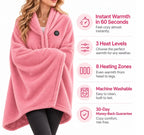 Coperta Poncho Elettrica Riscaldata – 3 Impostazioni di Calore