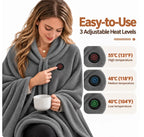Coperta Poncho Elettrica Riscaldata – 3 Impostazioni di Calore