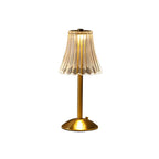 Lampada da Tavolo Billinca – Alluminio – Trasparente – 15W – Elegante design a fiori per accenti stilosi