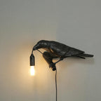 Lampada da muro a forma di uccello