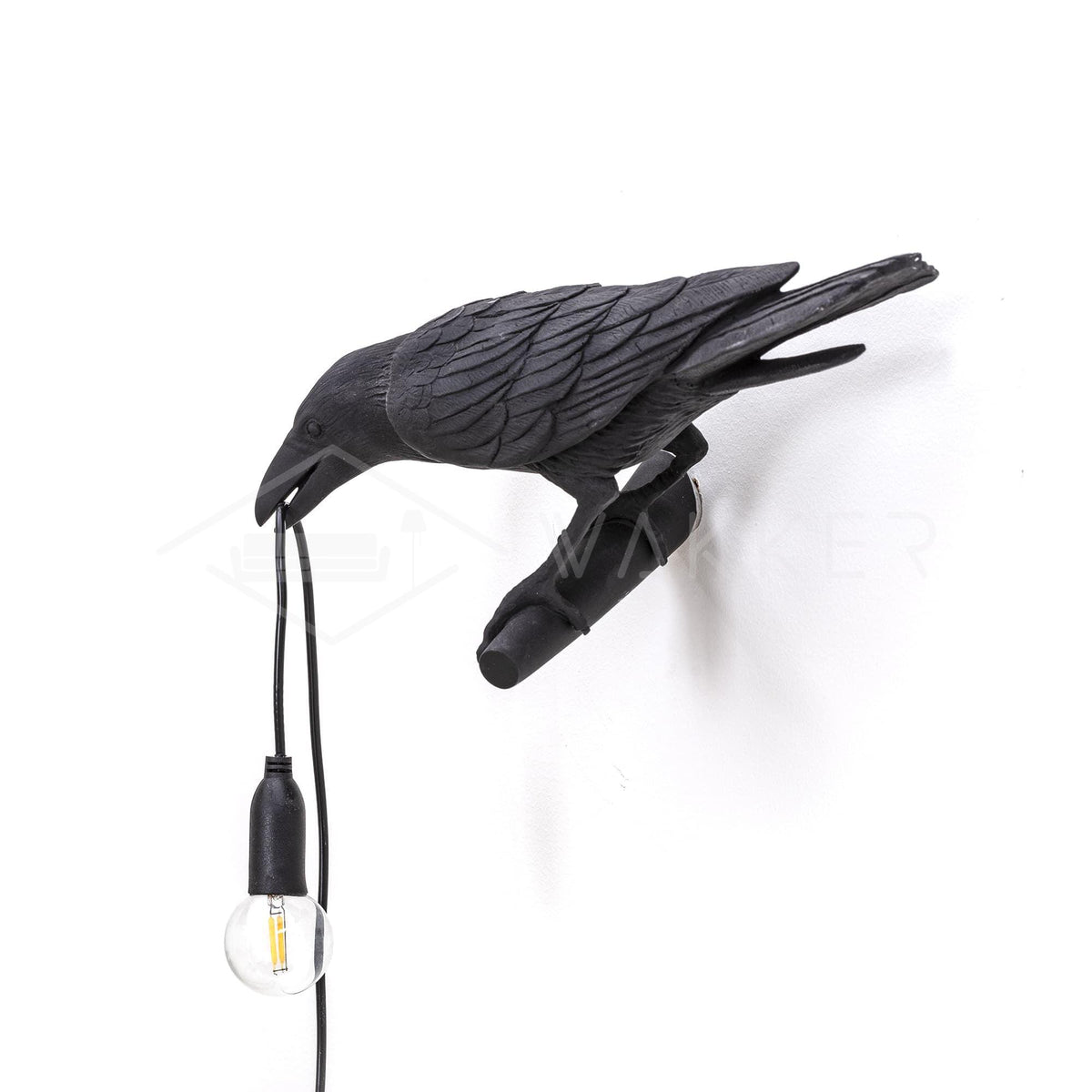 Lampada da muro a forma di uccello