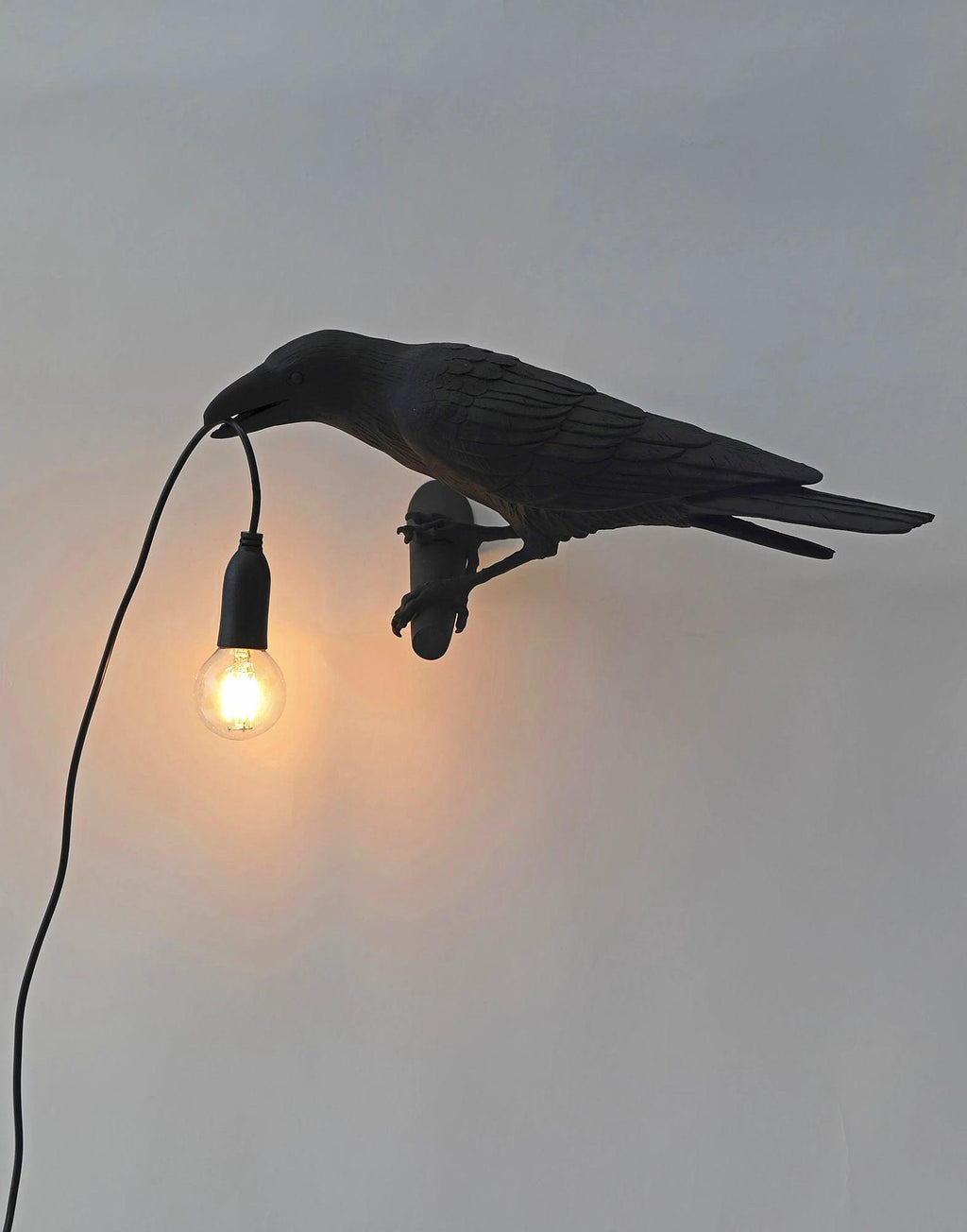 Lampada da muro a forma di uccello