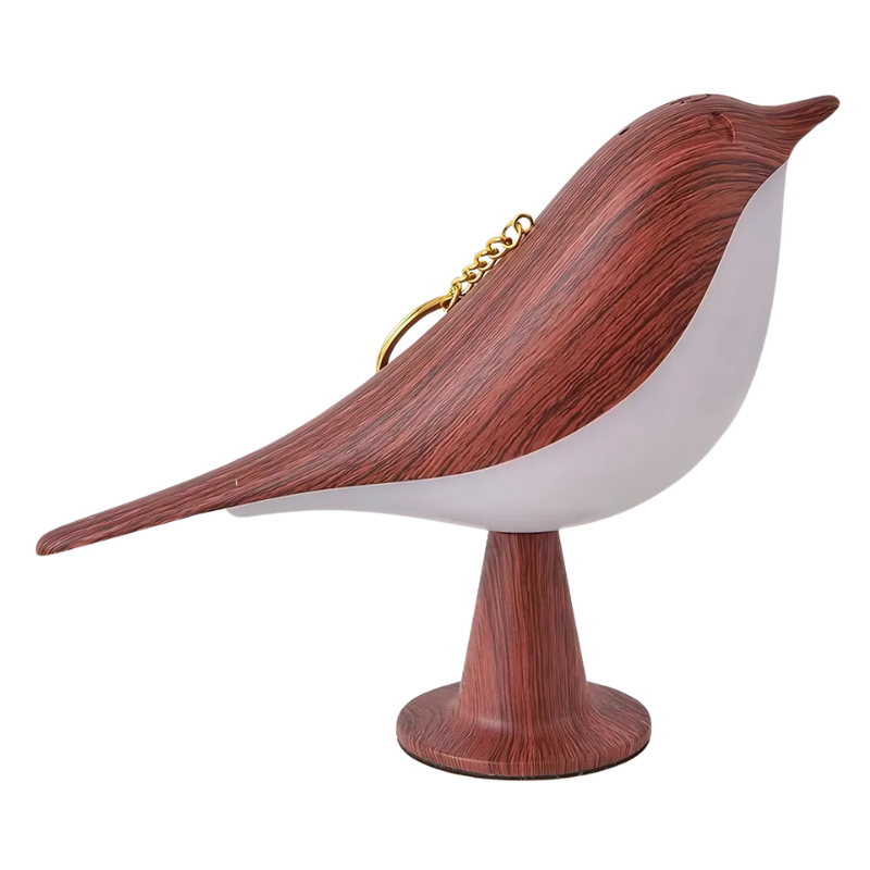Lampada da tavolo a forma di uccello con corpo retroilluminato