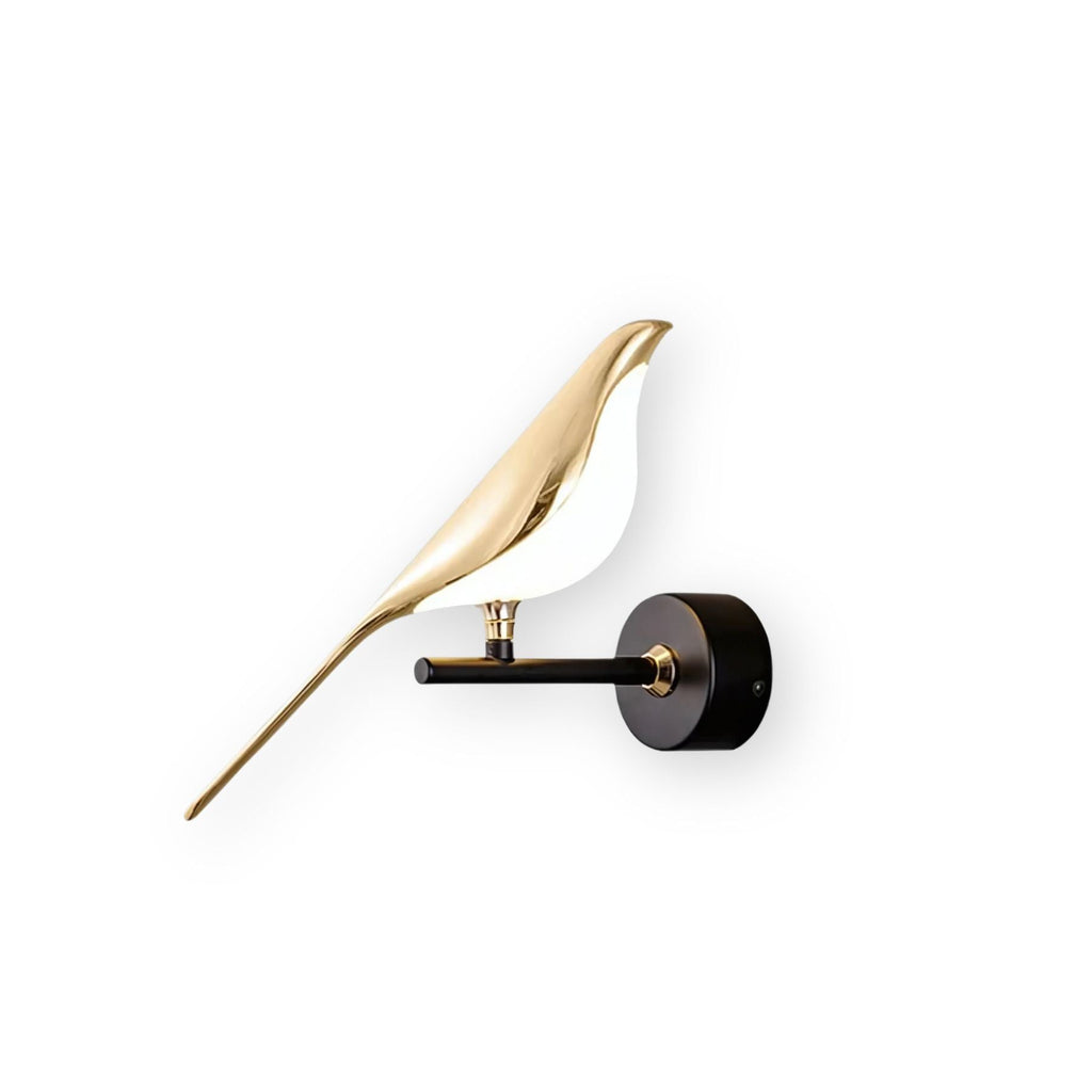 Lampada da parete Birdmann – Color oro – Moderna – Illuminazione d'accento – Lampada a LED per ambienti eleganti