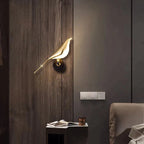 Lampada da parete Birdmann – Color oro – Moderna – Illuminazione d'accento – Lampada a LED per ambienti eleganti