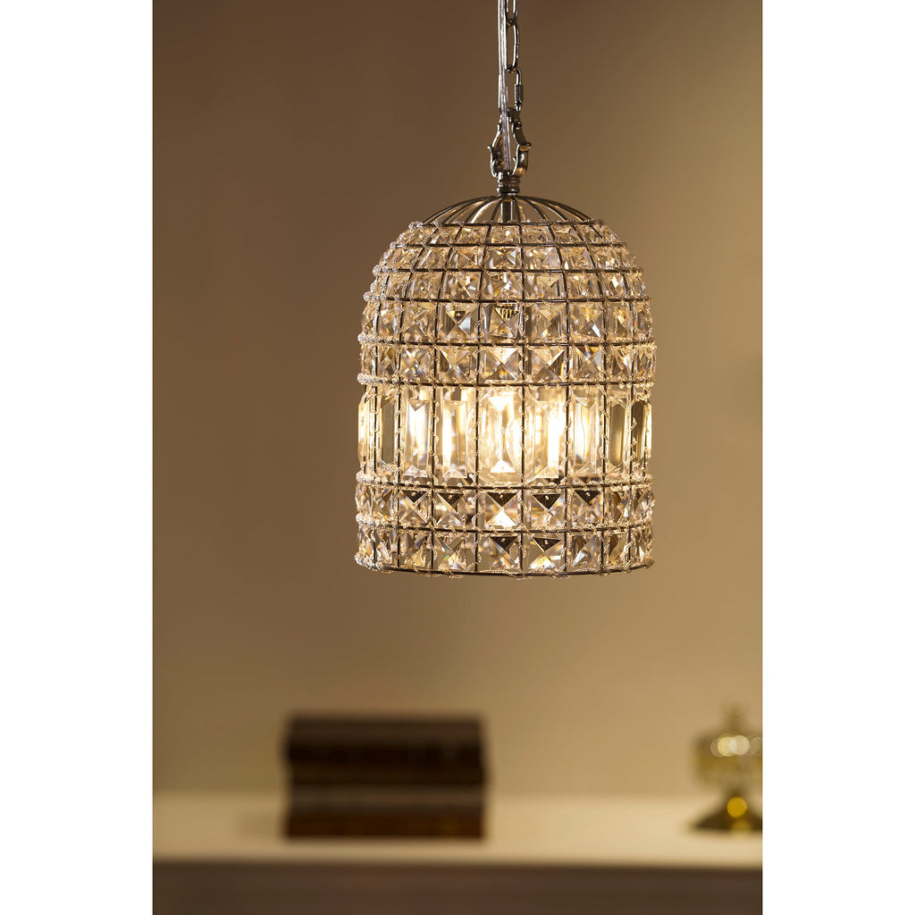Lampada a sospensione in cristallo Blanca