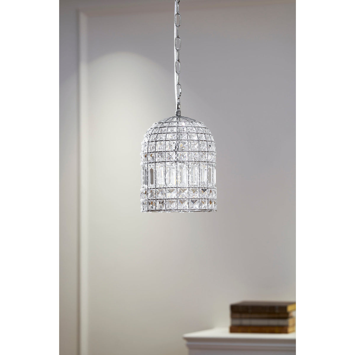 Lampada a sospensione in cristallo Blanca