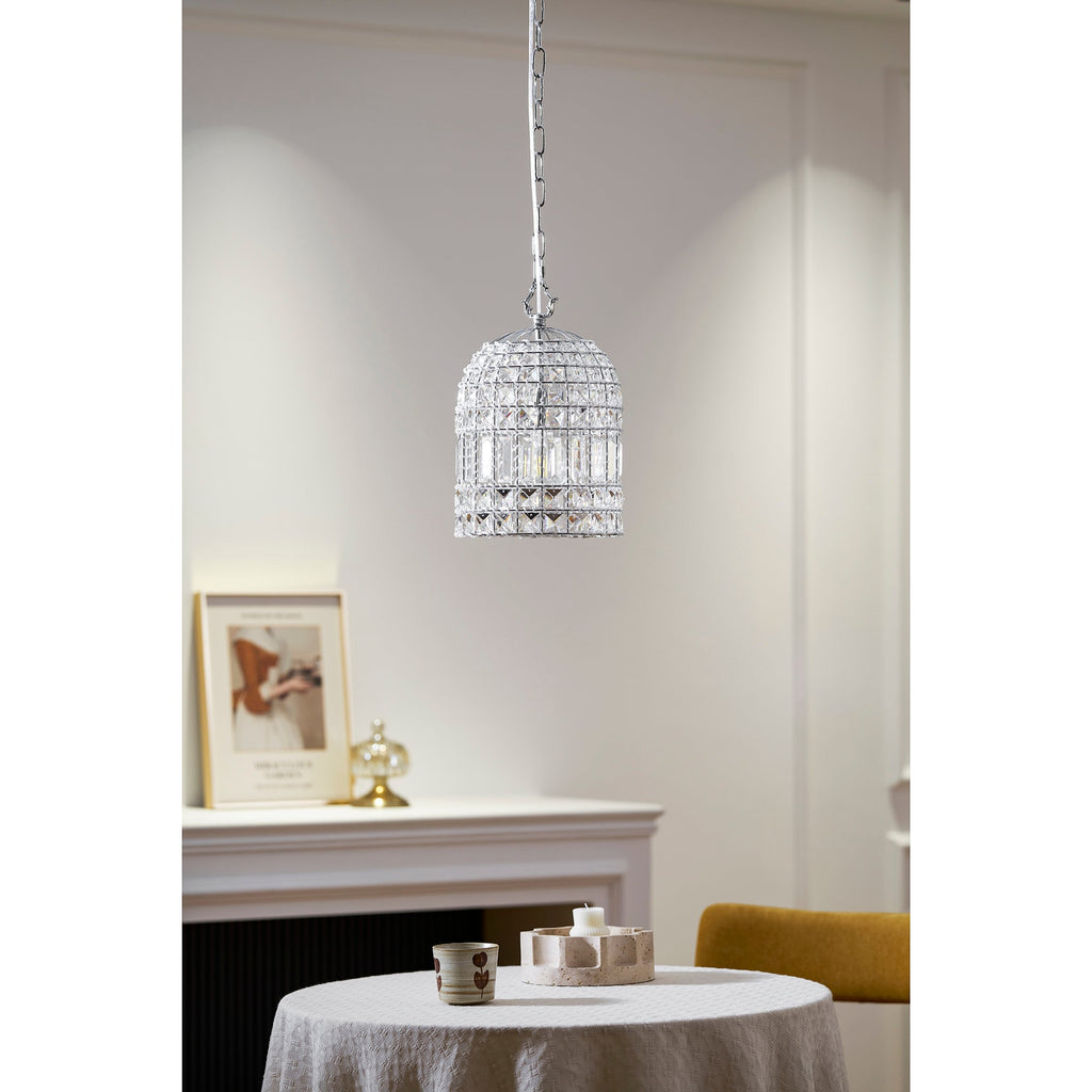 Lampada a sospensione in cristallo Blanca