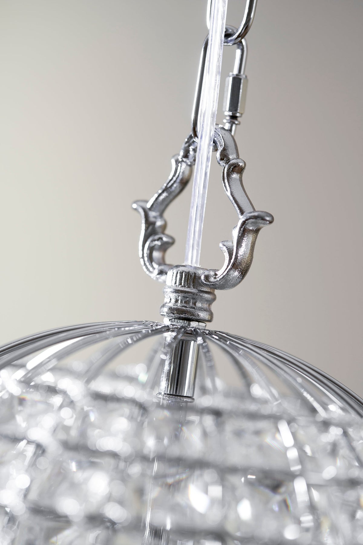 Lampada a sospensione in cristallo Blanca