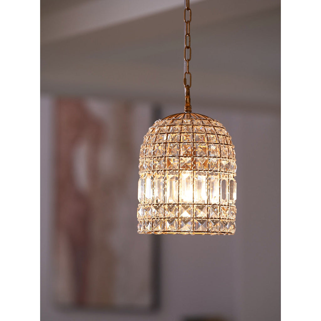 Lampada a sospensione in cristallo Blanca