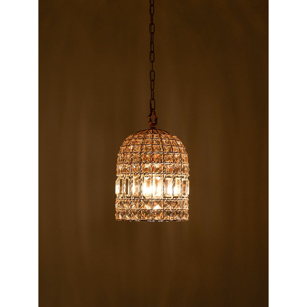 Lampada a sospensione in cristallo Blanca