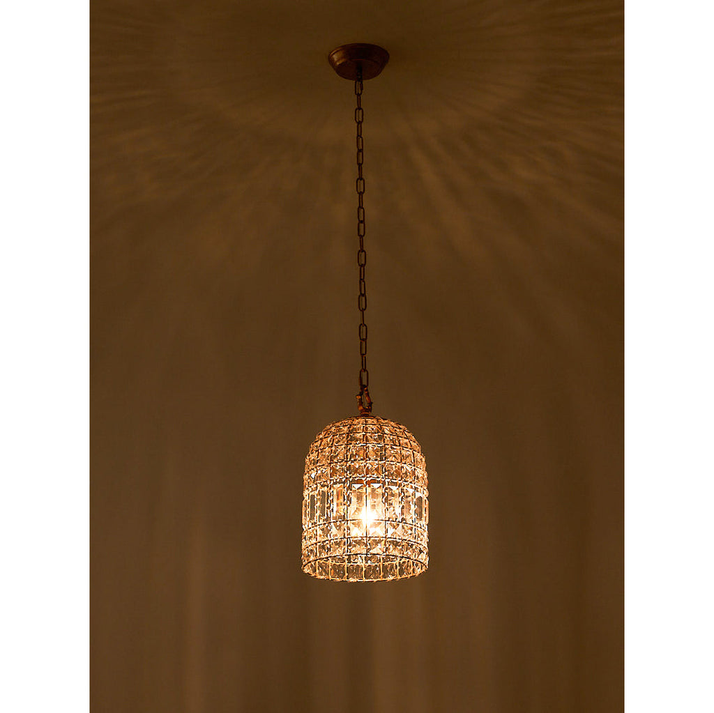 Lampada a sospensione in cristallo Blanca
