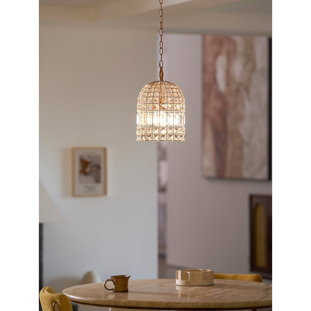 Lampada a sospensione in cristallo Blanca