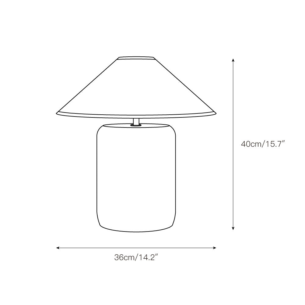 Lampada da Tavolo in Marmo Block