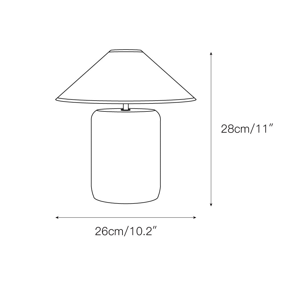 Lampada da Tavolo in Marmo Block