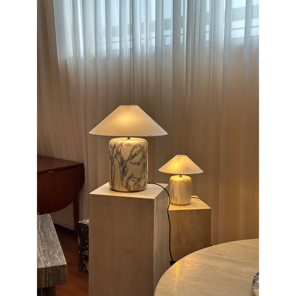 Lampada da Tavolo in Marmo Block