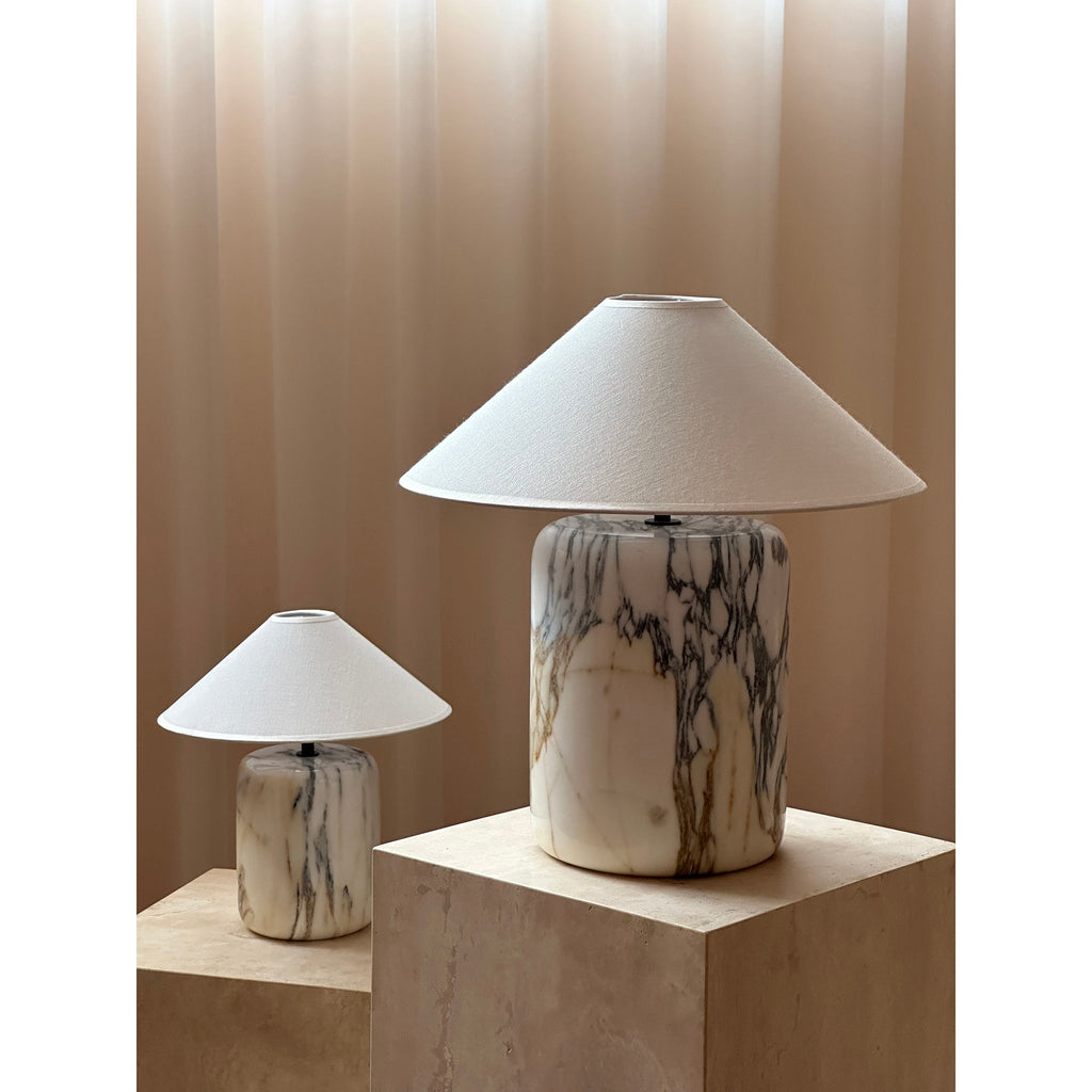 Lampada da Tavolo in Marmo Block