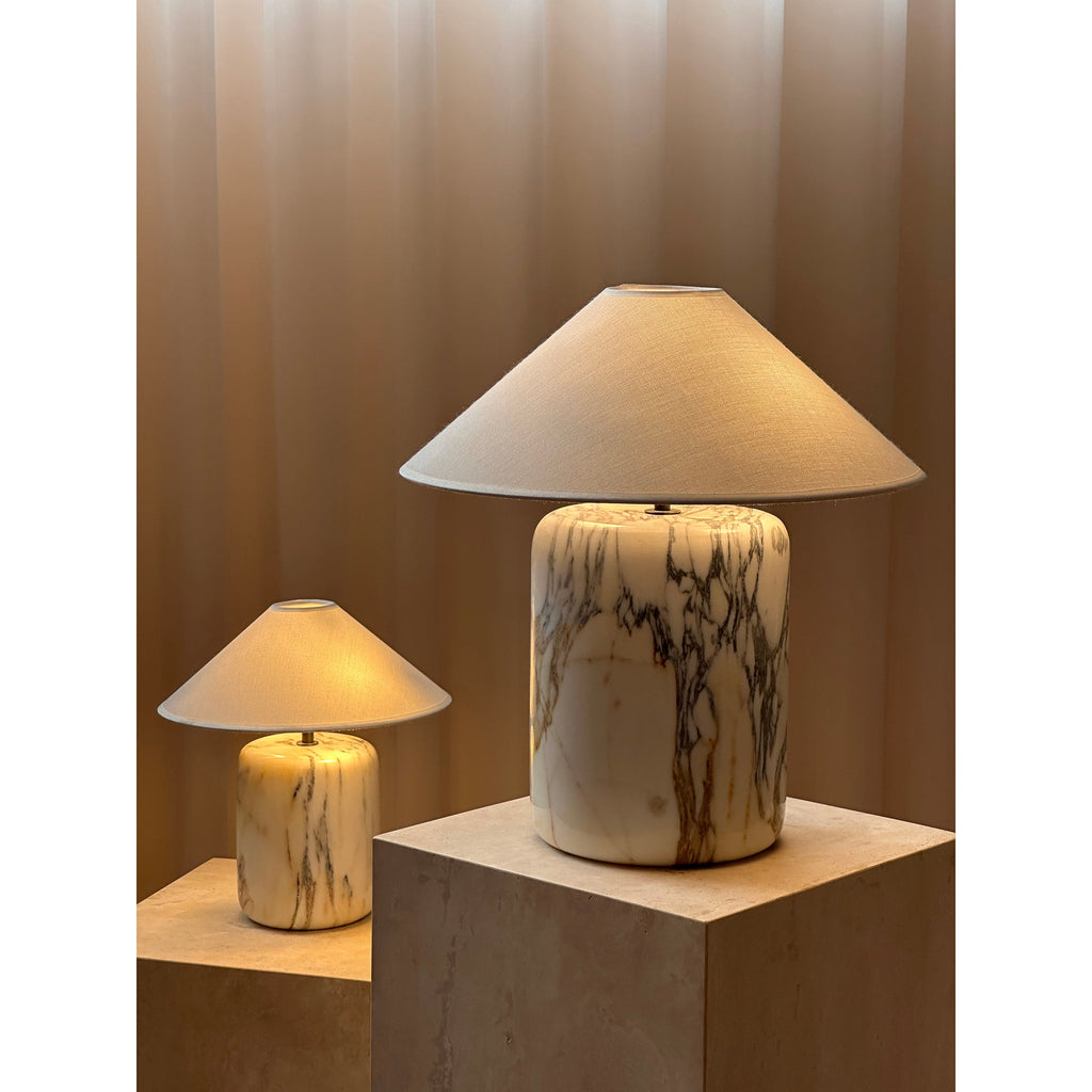 Lampada da Tavolo in Marmo Block