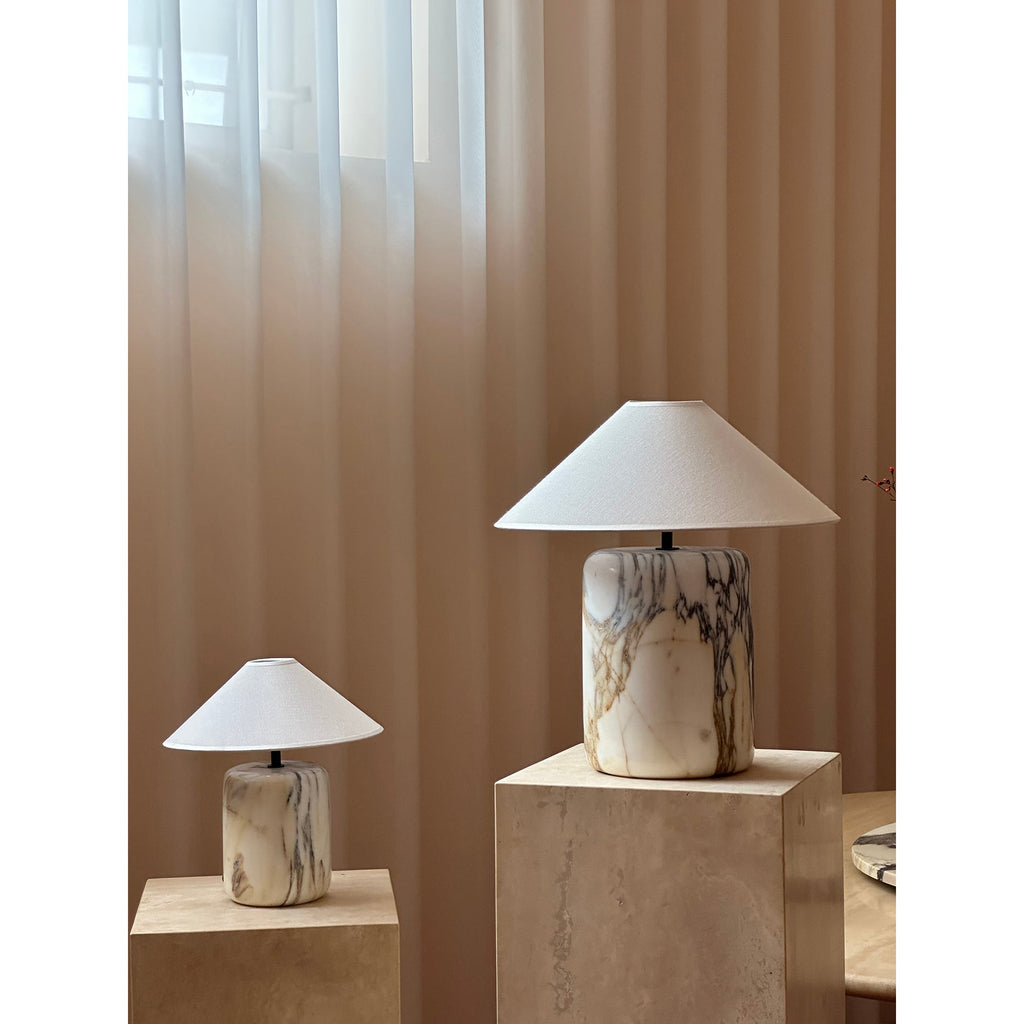 Lampada da Tavolo in Marmo Block